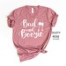"Bad & Boozie" Bridesmaid Bachelorette Party T-Shirt - Bridal Party Team Gift, Soft Cotton Tee