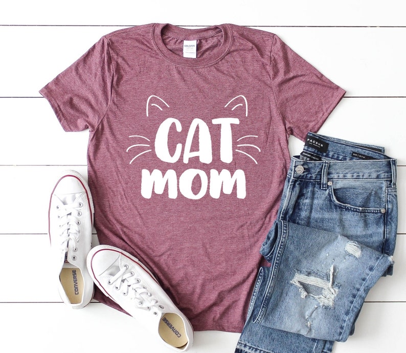 Cat Mom Shirt, Pet Lover Shirt, Cat Shirt, Cat Mama T-Shirt, Cat Lover Gift image 3