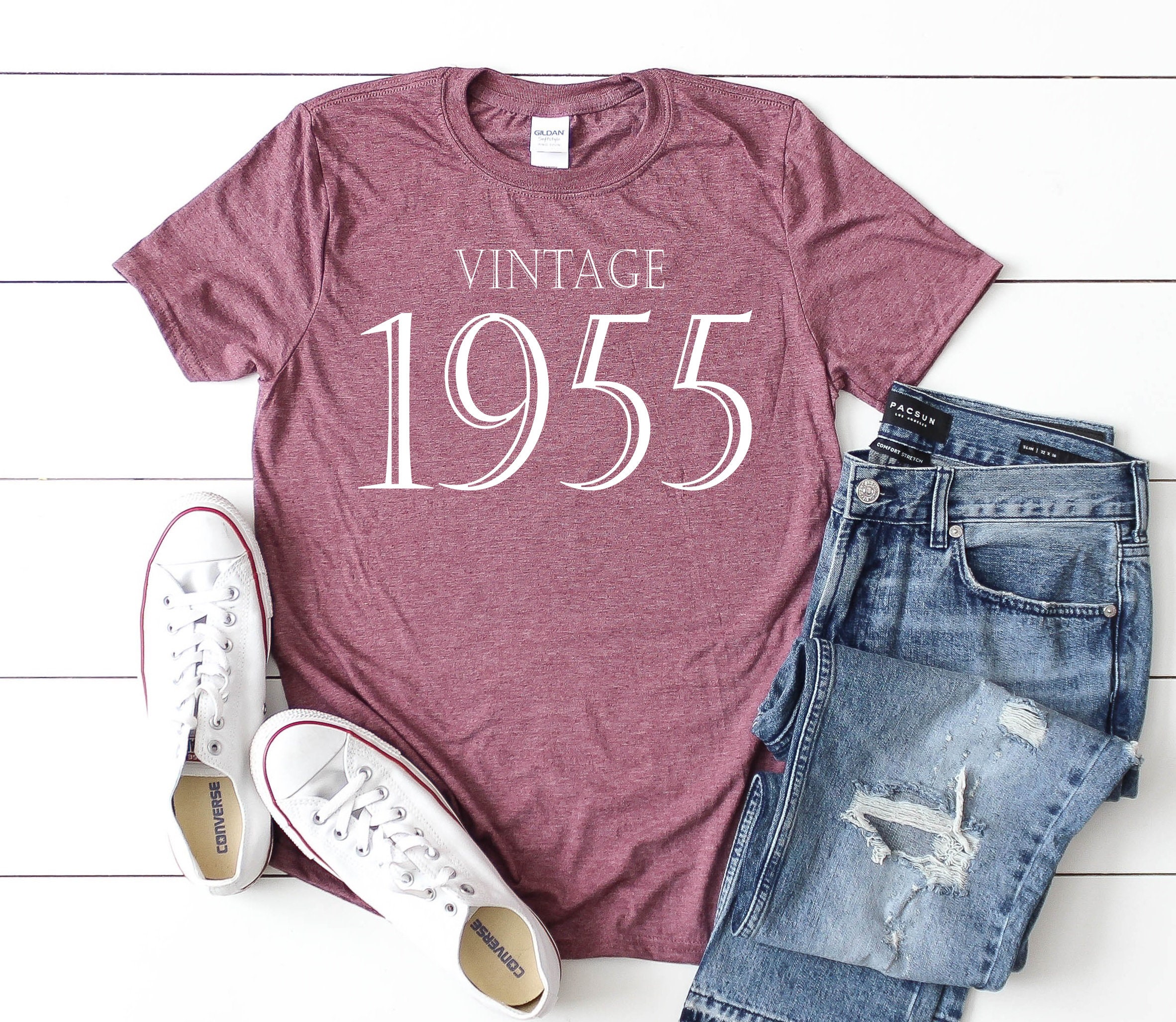Vintage 1955 Birthday Shirt Vintage 1955 Shirt 1955 Birthday | Etsy