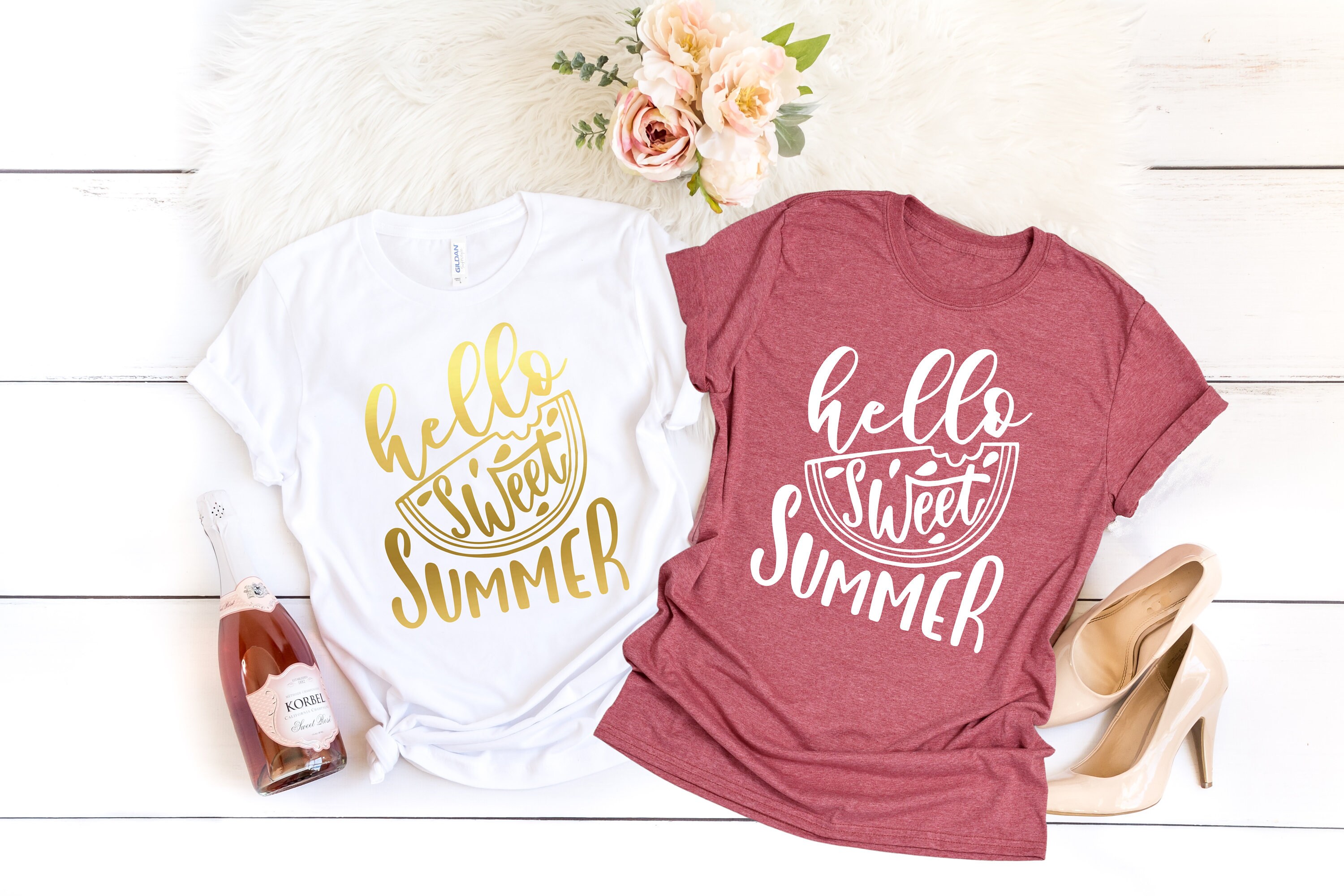Hello Sweet Summer Shirt Hello Summer Shirt Summer Comfy - Etsy