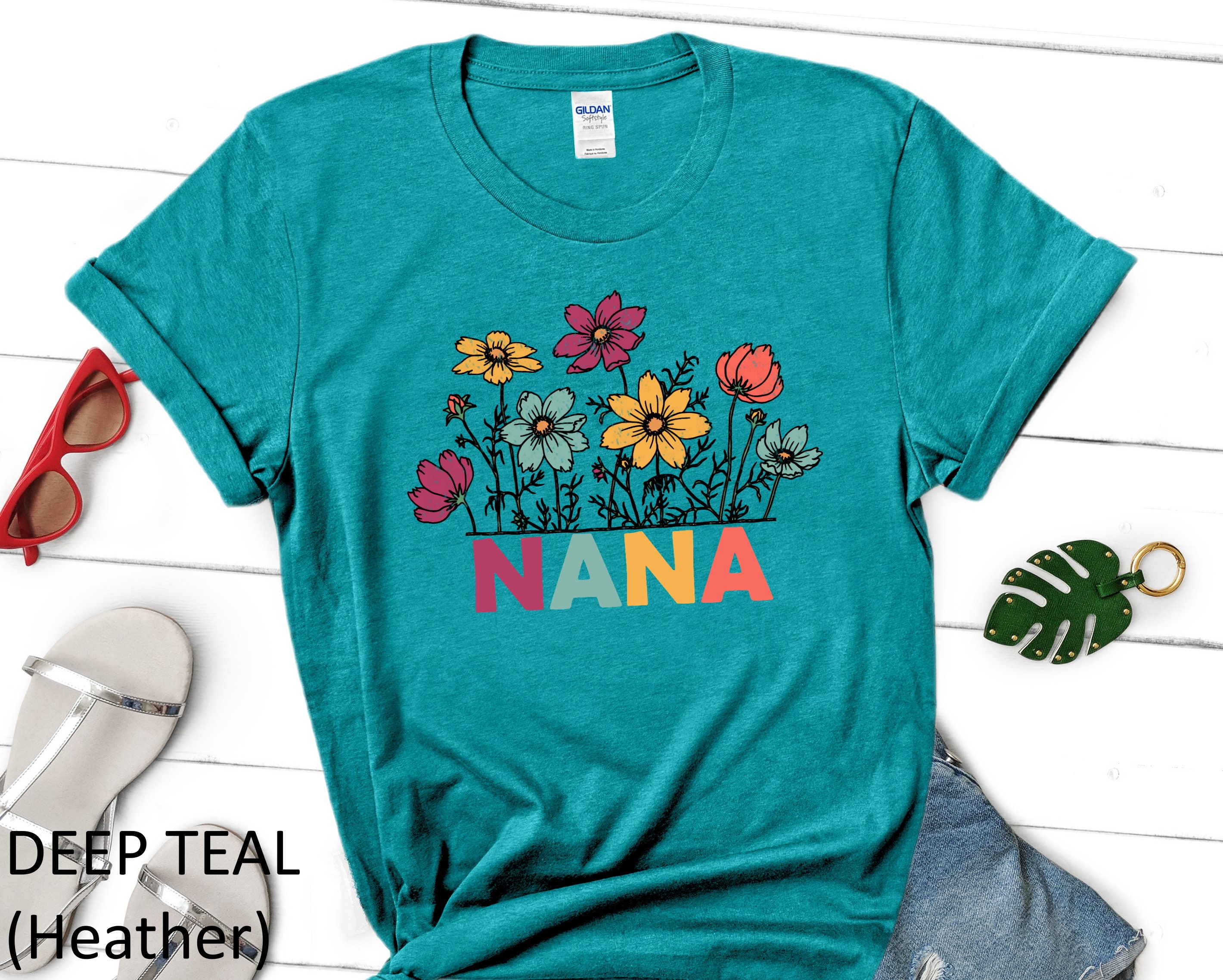 Flower Nana Shirt, Cute Nana Shirt, Nana Floral Tee, Nana Birthday