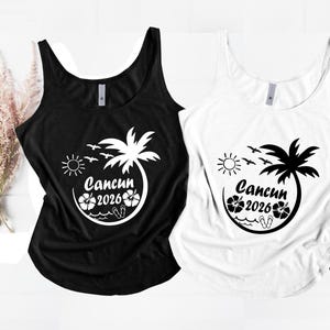 Cancun Tank Shirt, Cancun Shirt, Cancun Tank Tops, Cancun Beach Shirt, Cancun Holiday Shirt, Cancun Trip Shirt, Cancun Girls Trip 2025 image 9