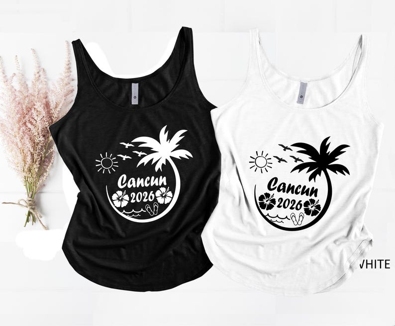 Cancun Tank Shirt, Cancun Shirt, Cancun Tank Tops, Cancun Beach Shirt, Cancun Holiday Shirt, Cancun Trip Shirt, Cancun Girls Trip 2025 image 9