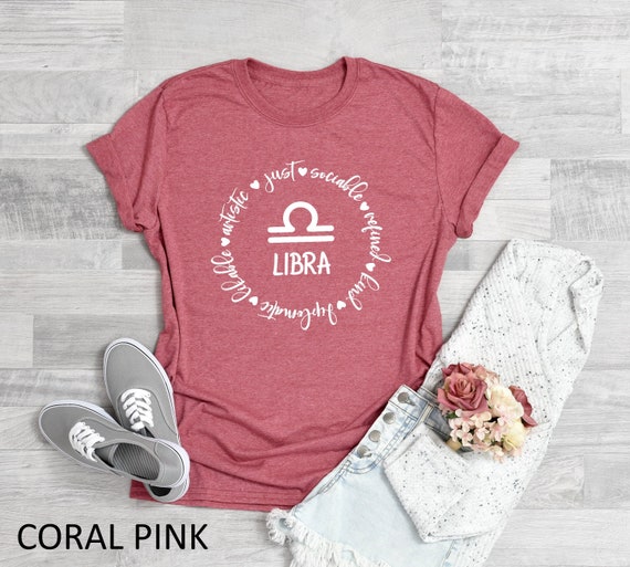 Libra Shirt, Libra, Zodiac T-shirt, Libra Shirt for Women,  Womens Libra Graphic Tee, Zodiac Clothing, Zodiac Shirt, Leo Zodiac Shirt