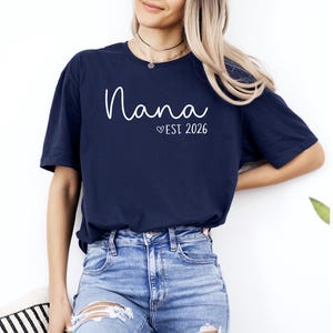 Nana Est 2024 Shirt, Nana Gift, Nana Announcement Shirt, Nana T-shirt, Cute Nana Gift, New Grandma Shirt image 9