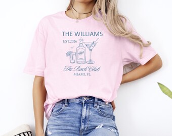 Custom Bachelorette Party Shirt, The Bach Club, Personalized Bridesmaids Gift