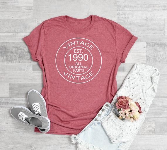 Birthday Shirt Vintage 1990 Shirt 1990 