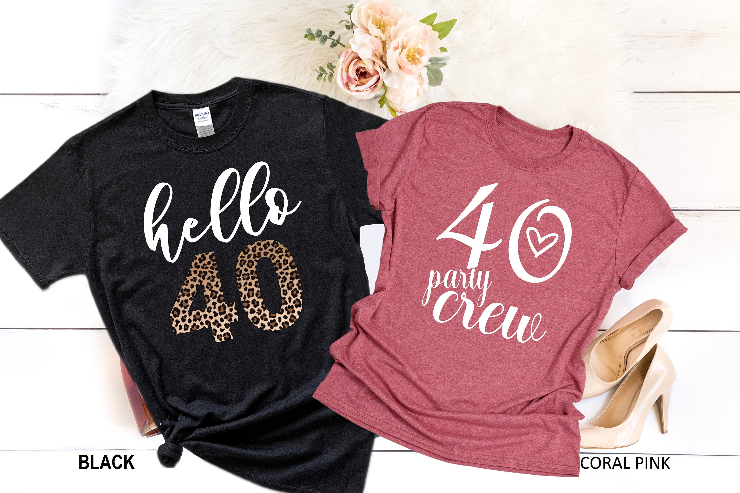 40 cumpleaños para mujeres, Hello 40 camisa para mujeres, 40 cumpleaños,  regalo de cumpleaños 40, cumplir 40 años, fiesta de cumpleaños número 40,  camisa de cumpleaños número 40 -  México