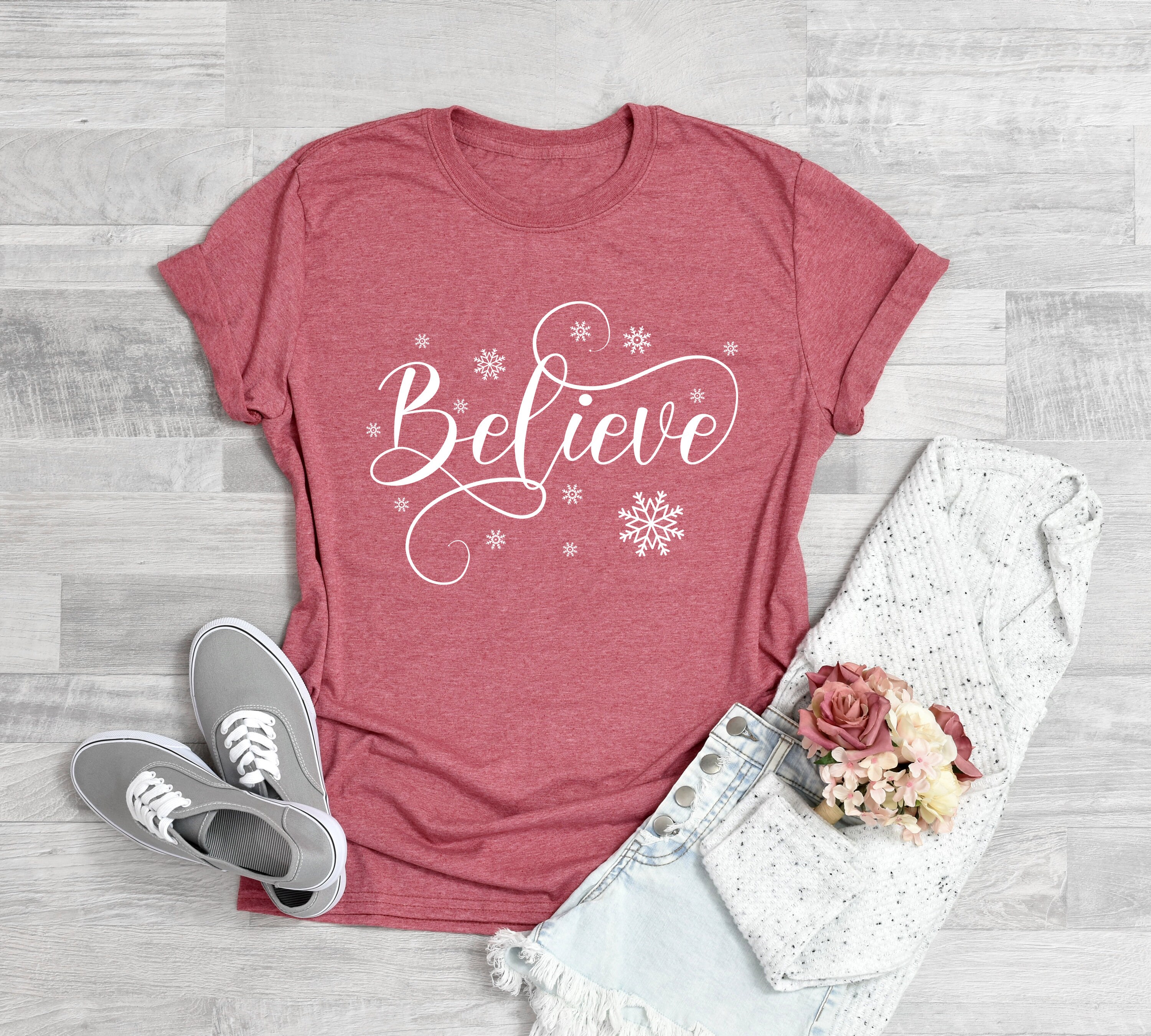 Women's Christmas Shirt Cute Women's Christmas shirt Etsy