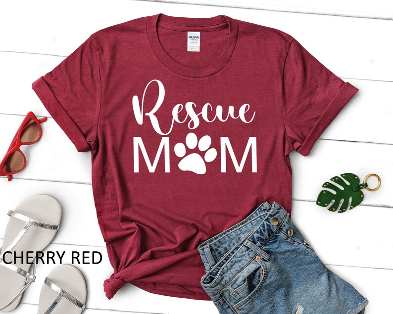 Rescue Mom T-Shirt, Dog Mom Shirt, Rescue Mama Shirt, Dog Shirt, Rescue Dog, Gifts for Mom, Dog Shirt for Women, Rescue Mom Shirt, Dog Mom image 8