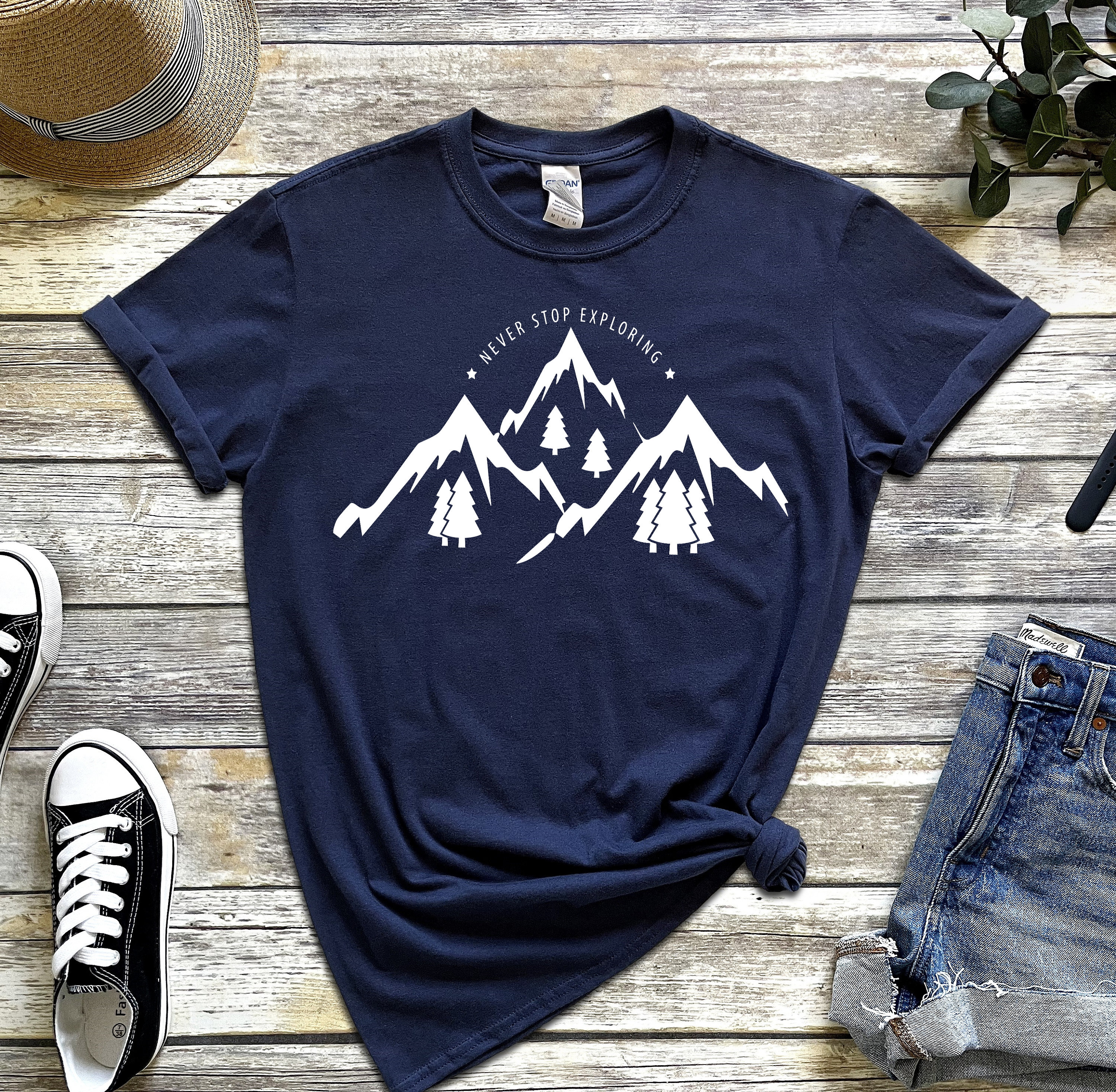 Never Stop Exploring Shirt Take A Hike Shirt Hiking Shirt