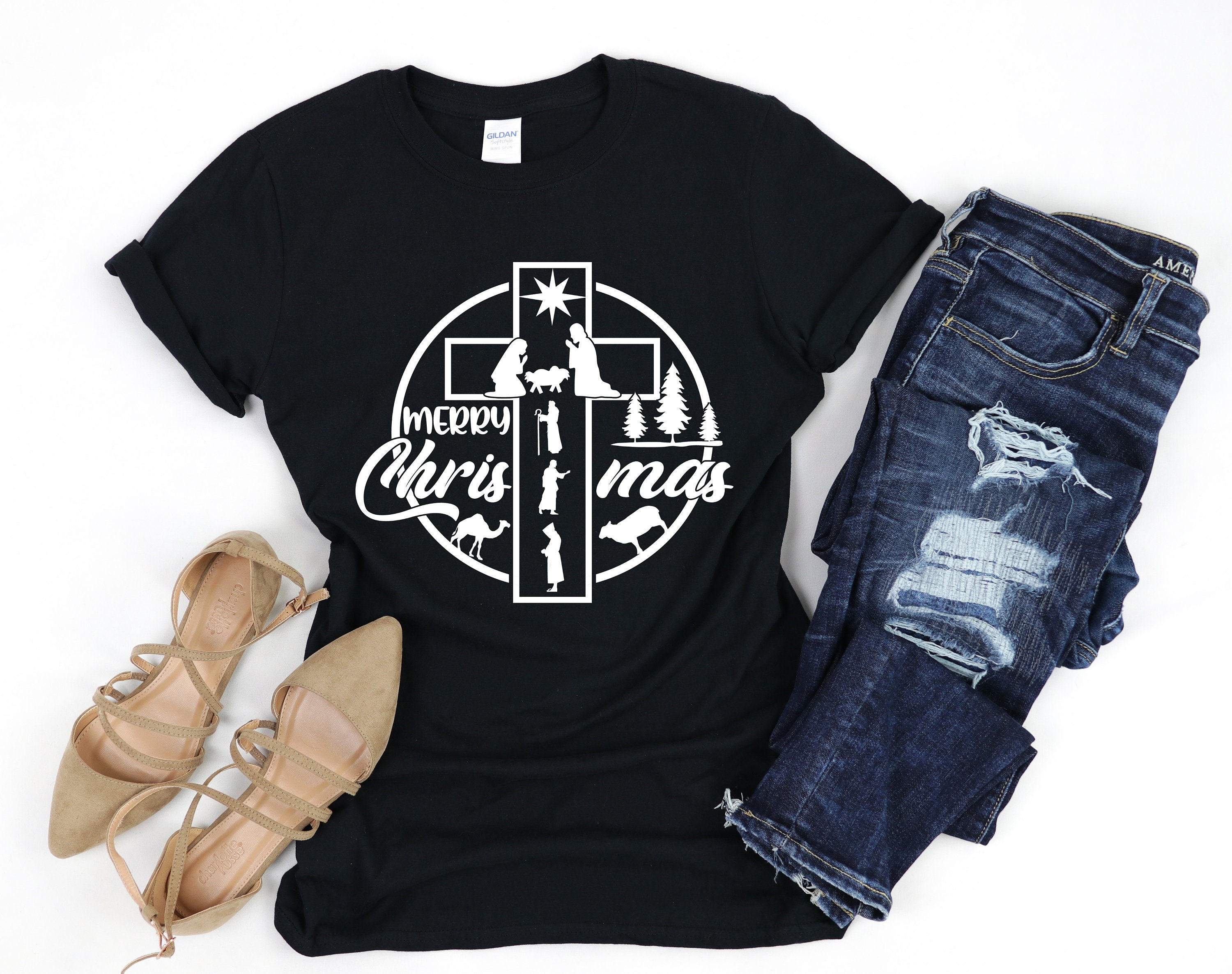 Religious Christmas Shirts True Story Christian Christmas Etsy