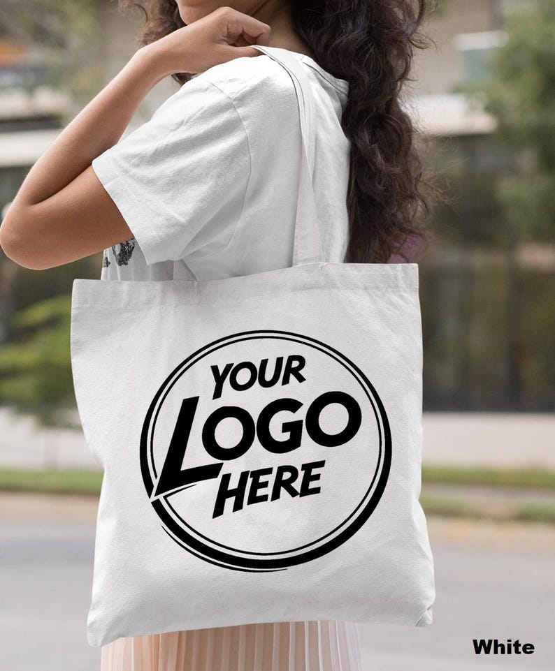 Custom Logo Tote Bag - Personalized Bulk Tote Bag - Bulk Tote Bag With ...