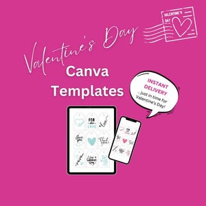 Valentine&#39;s Day Tag, Gift Tag, Valentine Gift Label, Kids School Printable Editable, Treat Bags, Classroom Favor Tag, Pink Tag, Red Tag