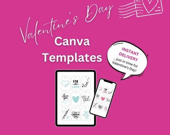 Valentine's Day Tag, Gift Tag, Valentine Gift Label, Kids School Printable Editable, Treat Bags, Classroom Favor Tag, Pink Tag, Red Tag