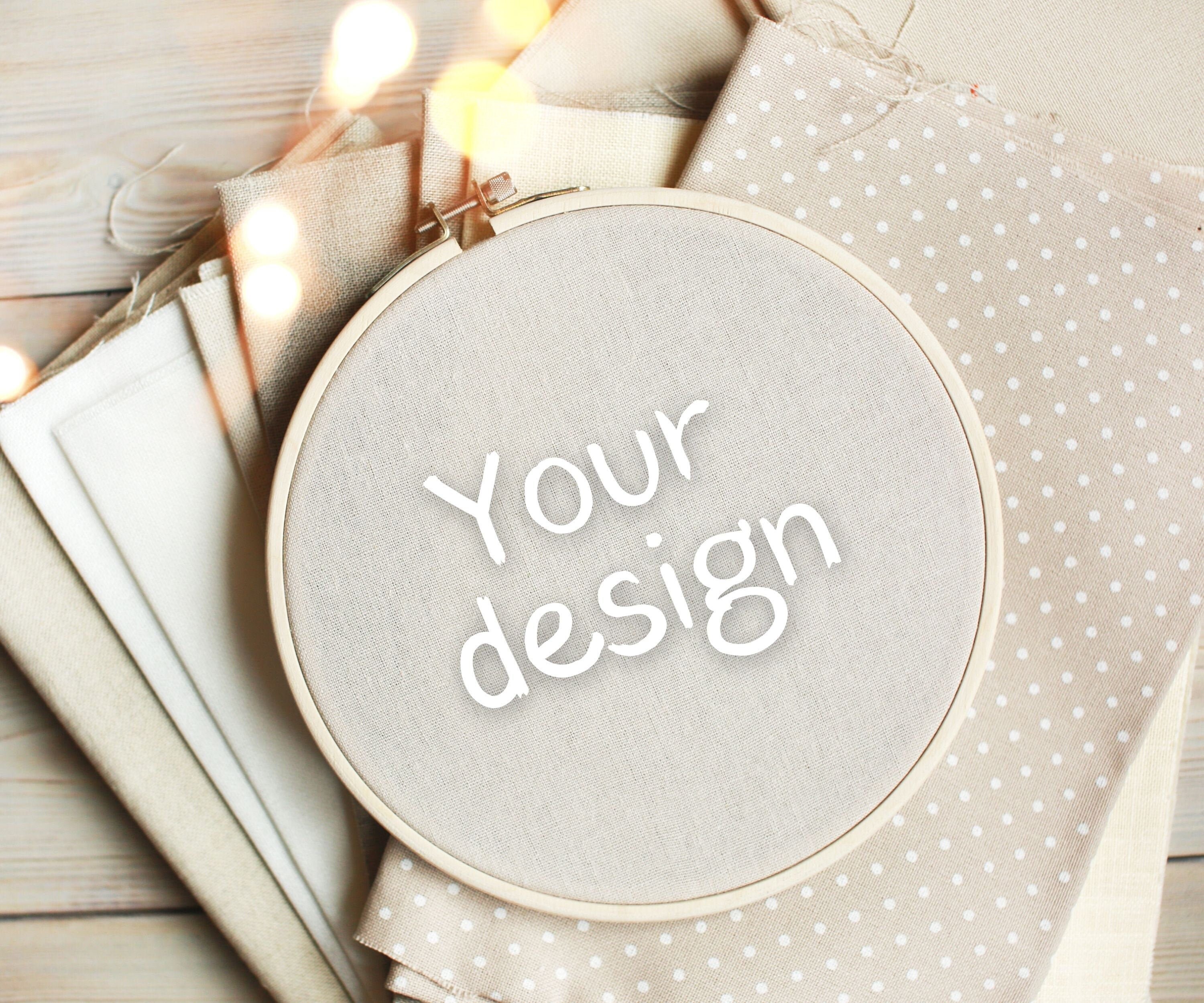 Download Frame Mockup Cross Stitch Plantilla bordado aro marco ...
