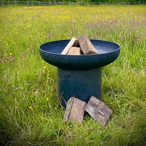 Fire Pit Fire Bowl BBQ Rustic Rusty Garden Art Yard Art Present Gift Idea