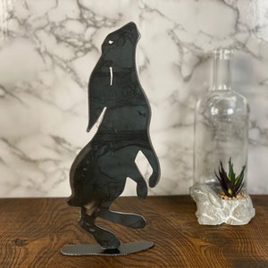 Moon Hare Rabbit Wildlife Brushed Steel Metal Art Home  Interior Design Present Gift Idea