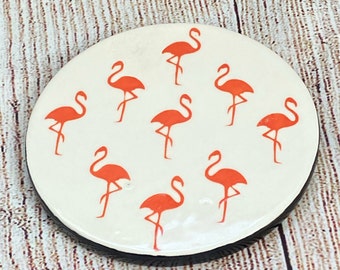 Ceramic Flamingo Coasters