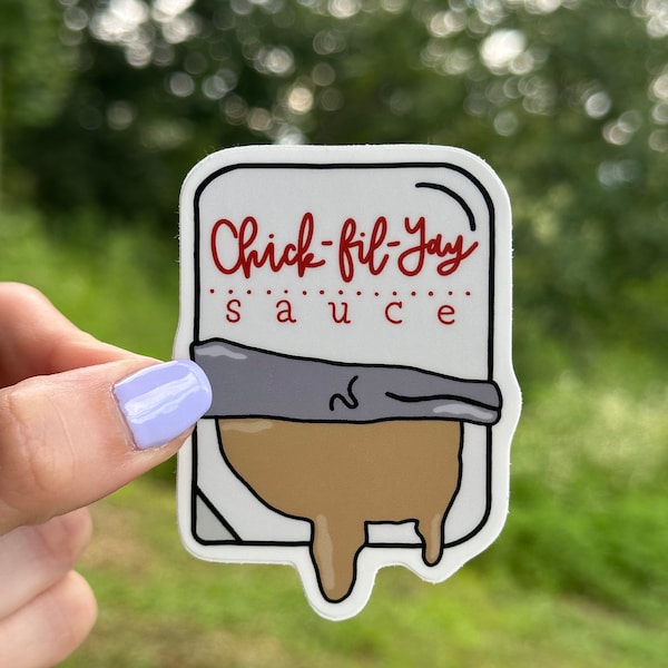 Chick-fil-YAY Vinyl Sticker | Fast Food Sticker | Waterproof & Weatherproof | Laptop Decal | Water Bottle Sticker