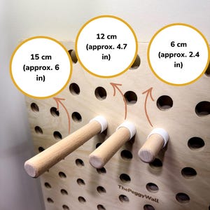 木製ペグ追加オプション | ThePeggyWall モジュラーペグボードシステム