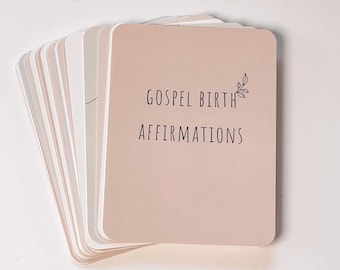 Christian Gospel Birth Affirmation Cards: Inspirational Support for Pregnancy, Labor, and Delivery