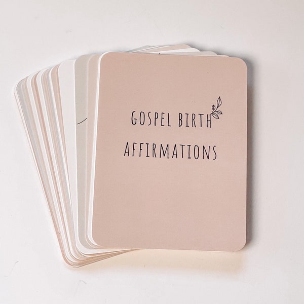 Christian Gospel Birth Affirmation Cards