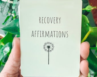 Addiction Recovery Affirmation Cards Set - Great AA Recovery Gifts, NA Recovery Gifts, Sobriety Gifts - Mindfulness Practice