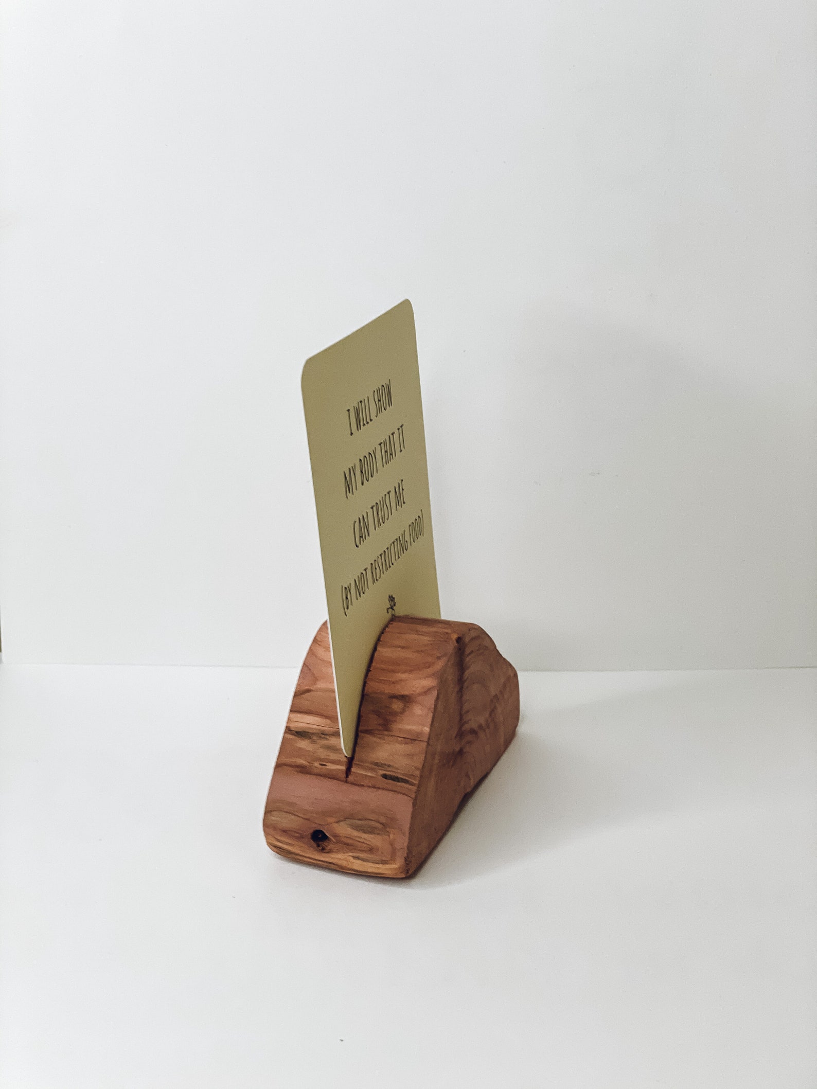 Wooden Card Holder Affirmation Card Stand Photo Holder Etsy
