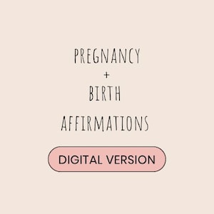 Pregnancy & Birth Affirmation Cards: Digital Download for Expecting Mothers | Printable Encouragement