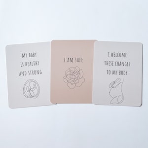 Pregnancy and Birth Affirmation Cards Great pregnancy gift for new moms. Perfect as a baby shower gift, push gift, or birth gift. image 3