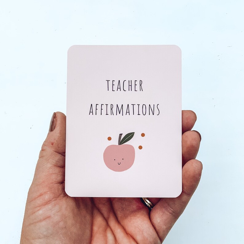 Teacher Affirmation Cards - Great for New Teacher Gifts or Any Teacher Appreciation Gift 