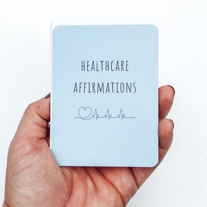 Healthcare Workers Affirmation Cards Set. Great for nurse gift, doctor gift, cna gifts, or medical student gift!