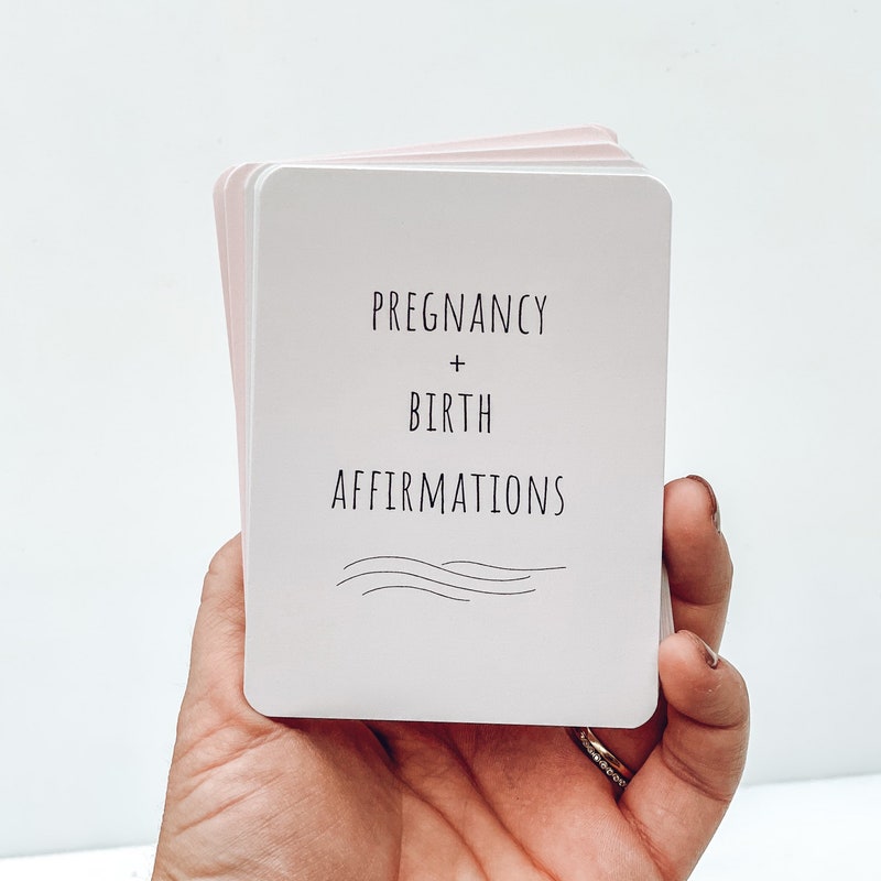 Empowering Pregnancy and Birth Affirmation Cards: Inspiring Gift for Expectant Mothers, Baby Showers & Labor
