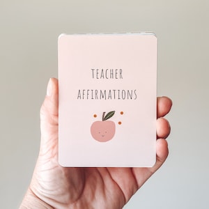 Teacher Affirmation Cards - Great for New Teacher Gifts or Any Teacher Appreciation Gift. Christmas gift for teachers.