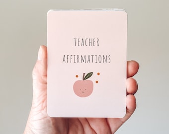 Teacher Affirmation Cards - Great for New Teacher Gifts or Any Teacher Appreciation Gift. Christmas gift for teachers.