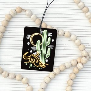 Cactus Light Sign Felt Air Freshener