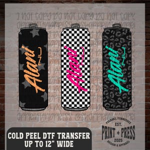 Drink Can DTF Transfer