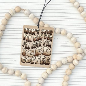 Iced Coffee Car Air Freshener