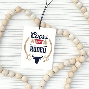 Western Rodeo Cowboy Beer Air Freshener