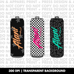 Energy Drink PNG, Digital Download, T-Shirt PNG, DTF, Sublimation, Alani Nu