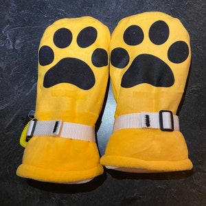 Locking Paw Print Mittens