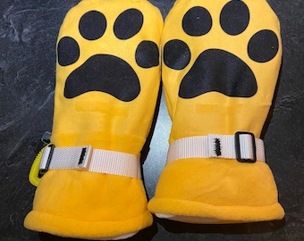 Locking Paw Print Mittens