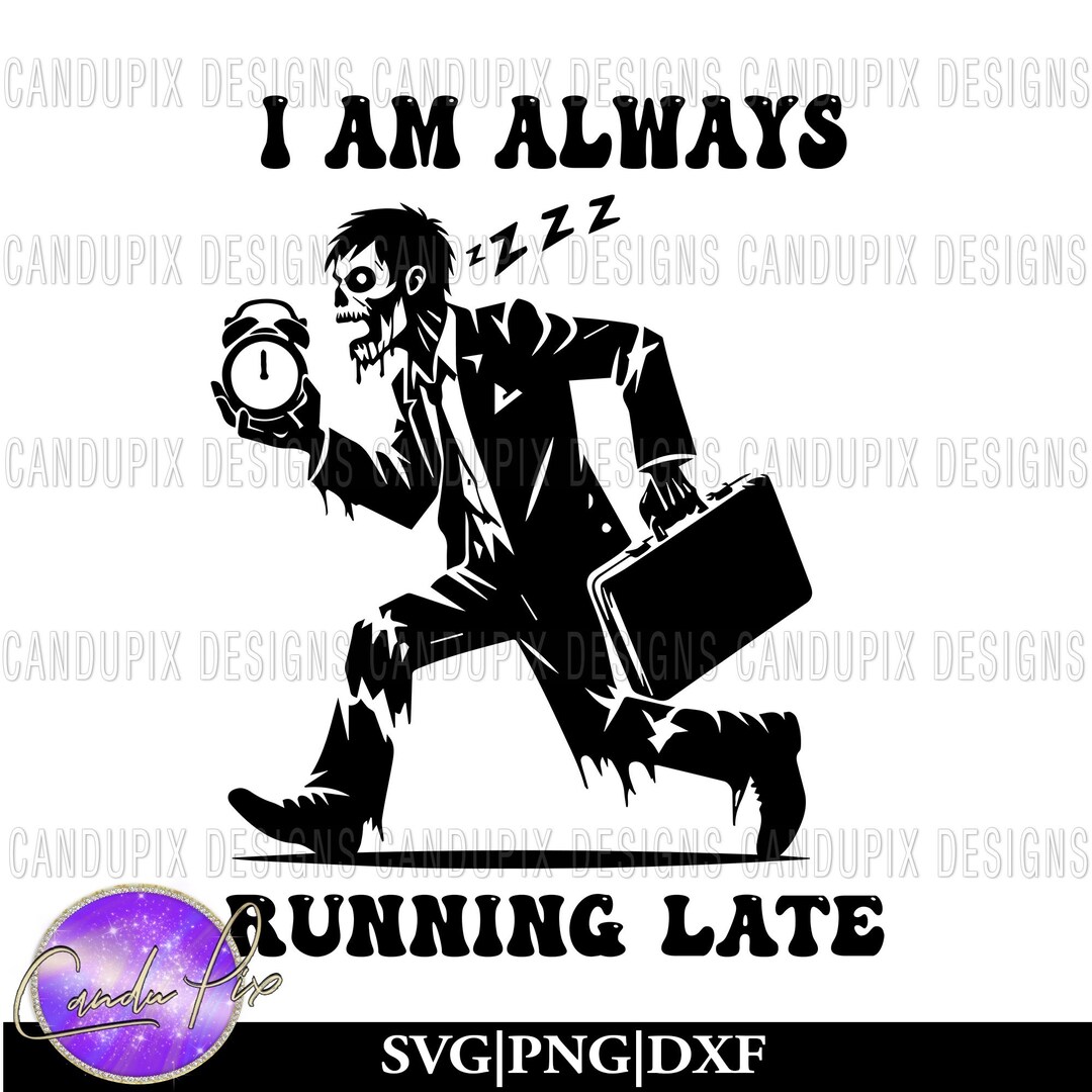 Zombie Racing Svg Zombie Running Late Svg, and Undead Svg, Running Late Png, and Undead ...