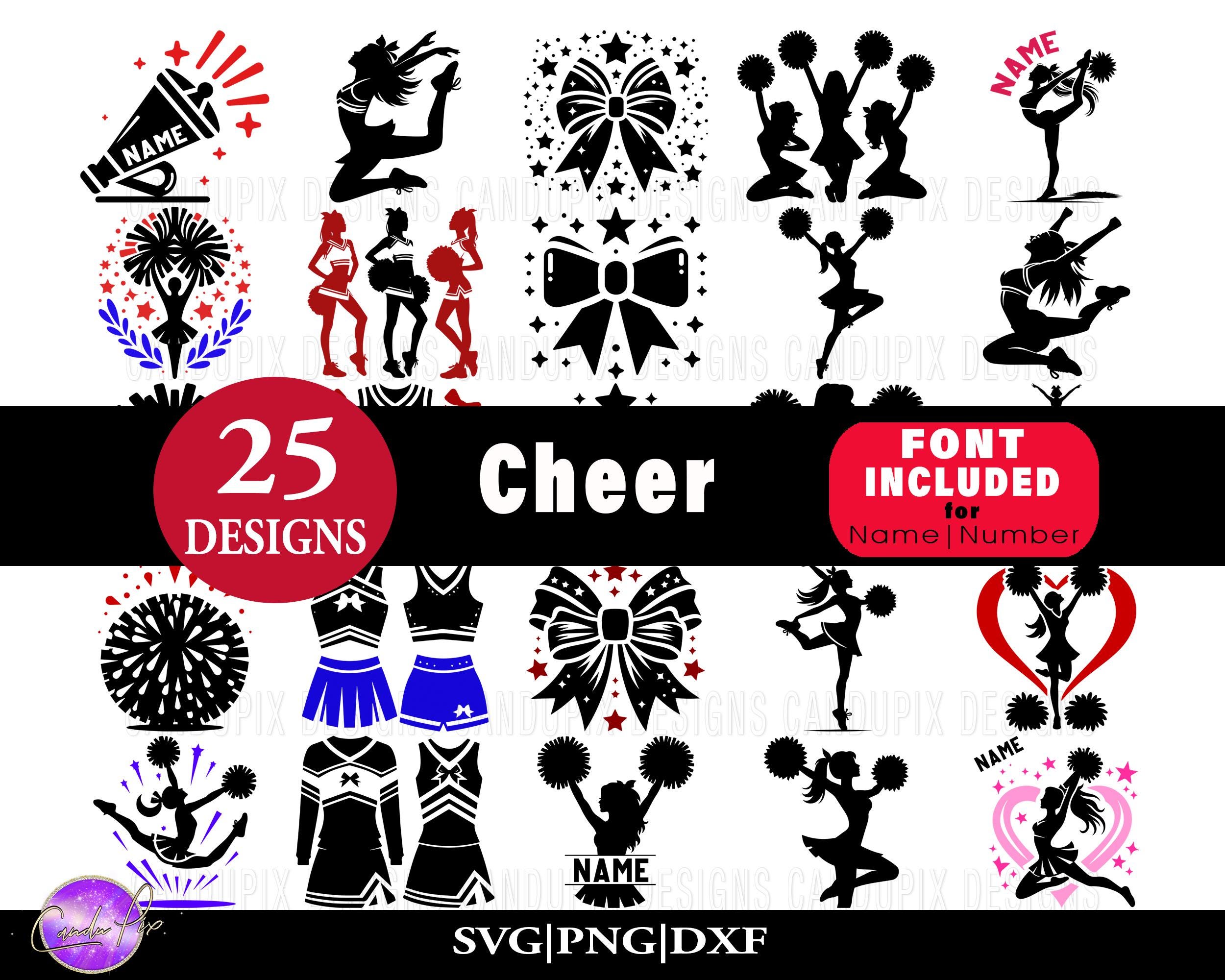 Cheer Vector Designs Cheer Svg, Cheer Png, Cheer Dxf, Mega Bundle Pack, Cheer Team, Cheer ...