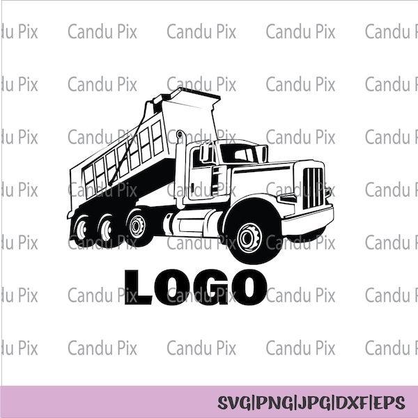 Dump Truck Svg, Logo Svg, Dump Truck Png, Logo Png, Svg Dump Truck, Trucker Svg, Construction Svg