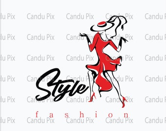 Fashion Style Svg, Red Hat Svg, Fashion Style Png, Red Hat Png, Floppy Hat Svg, Girl Hat Svg, Red Dress Svg, Red Heels Svg, Designer Svg