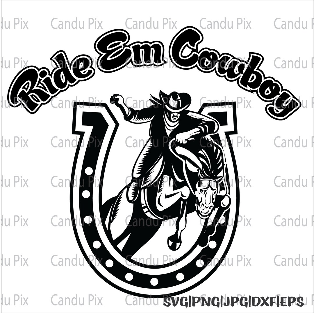 Ride Em Cowboy Svg, Ride Em Cowboy Png Etsy