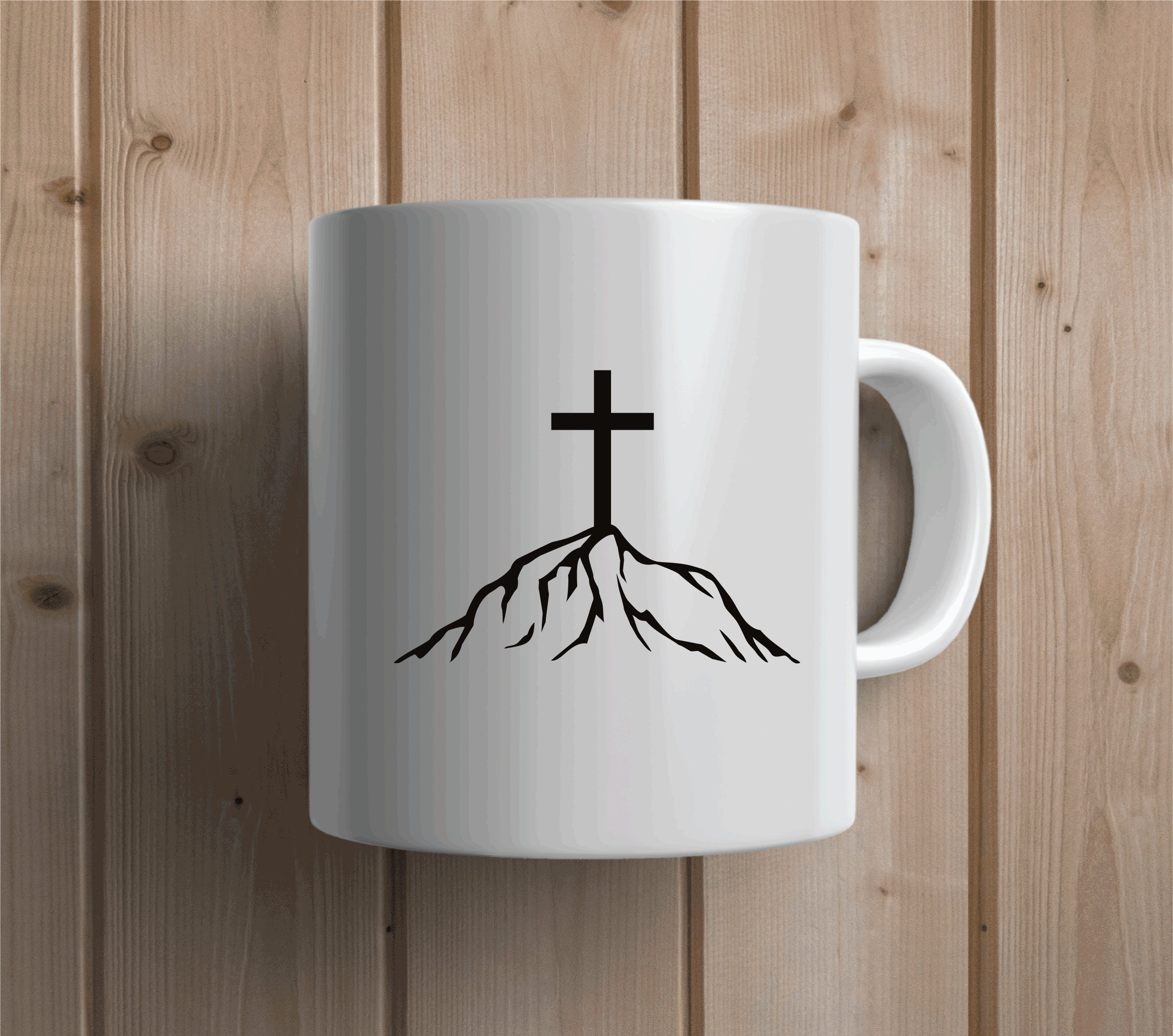 Cross Mountain Svg Christian Svg Cross Mountain Png - Etsy