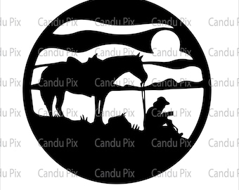 Cowboy Horse Svg, Png, Eps, Jpg, Dxf, Horse Cowboy Svg, Cute Cowboy Svg, Cowboy Vector, Cowboy Cricut, Free Commercial Use